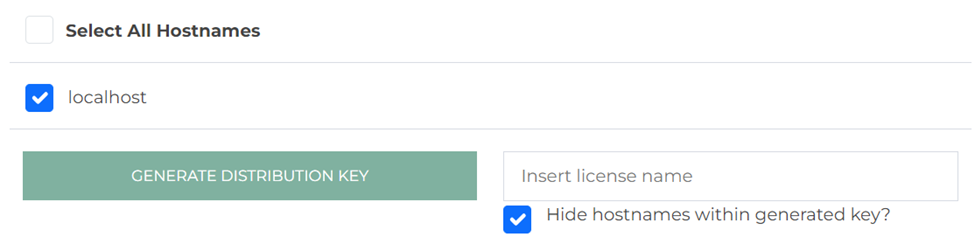 Selecting Hostname Screenshot