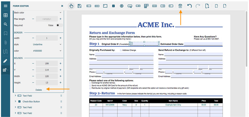 PDF Belgelerinden Ek Açıklamaları/Form Alanlarını Silme