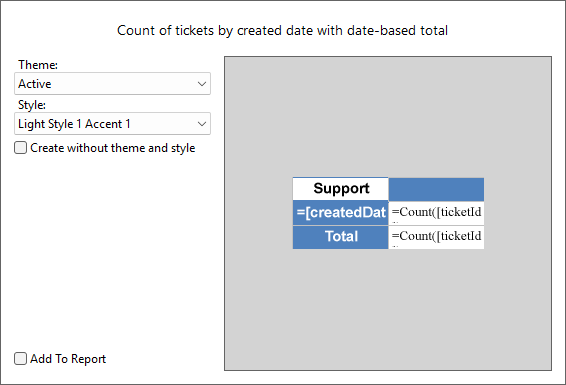 Date-based Total