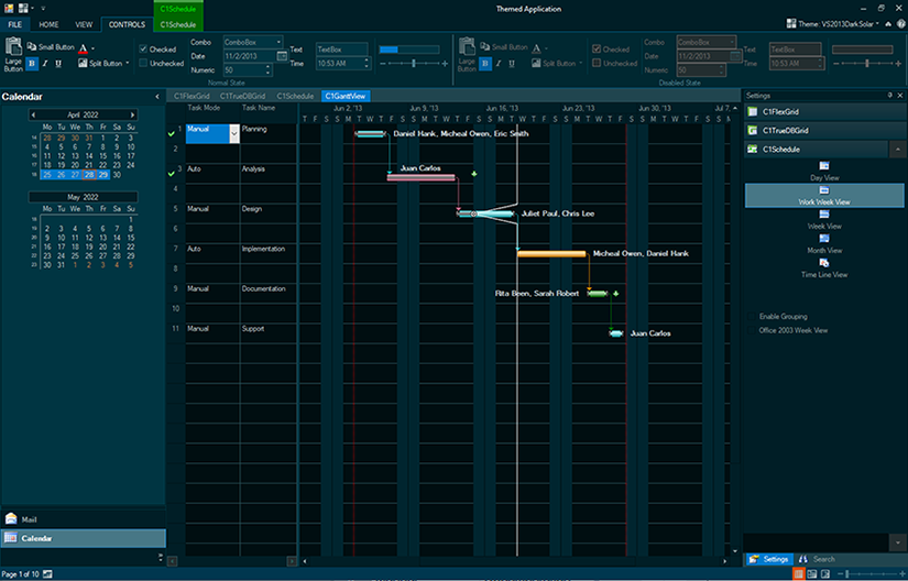 WinForms DataGrid Themes