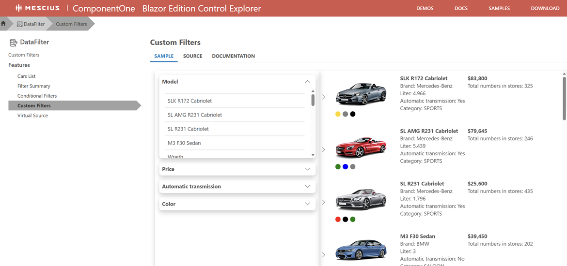 Blazor UI Controls