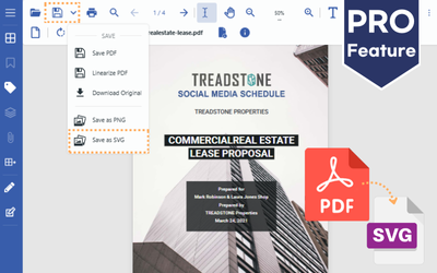 JavaScript PDF Viewer | Save PDF to SVG files | Developer Solution
