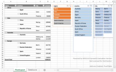 Pivot Table Item Slicer in Web Apps