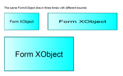 JavaScript API support for PDF Form XObjects