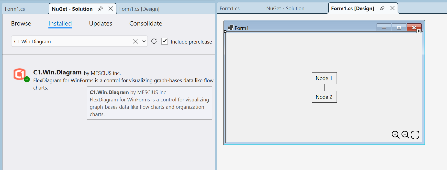 WinForms Diagram Nodes