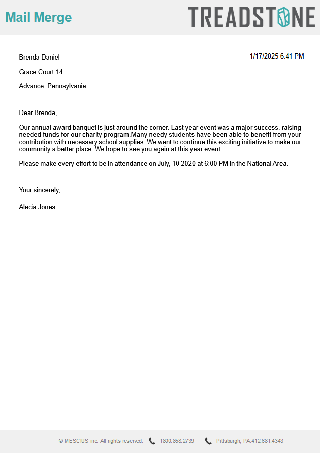 Mail Merge