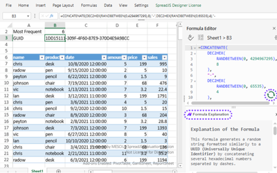 JavaScript spreadsheet AI Formula Editor | Allow users to select and query AI to breakdown complex formulas
