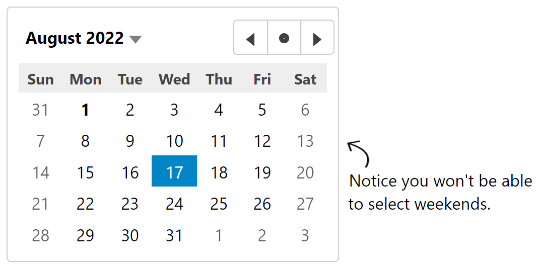ASP.NET MVC Calendar Validation