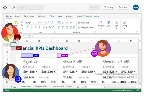 Create Real-Time Spreadsheet Collaboration Applications | Developer Solution