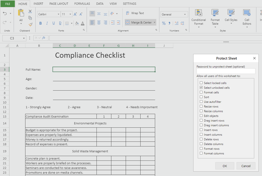 JavaScript Excel Spreadsheet Use Case