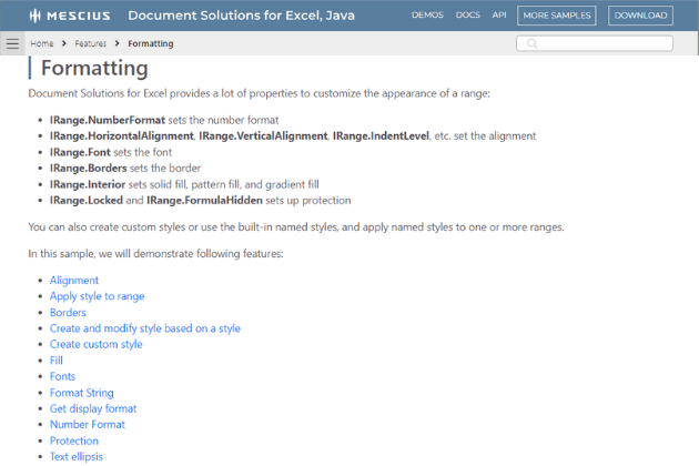 Set Excel XLSX Formatting in Java Apps