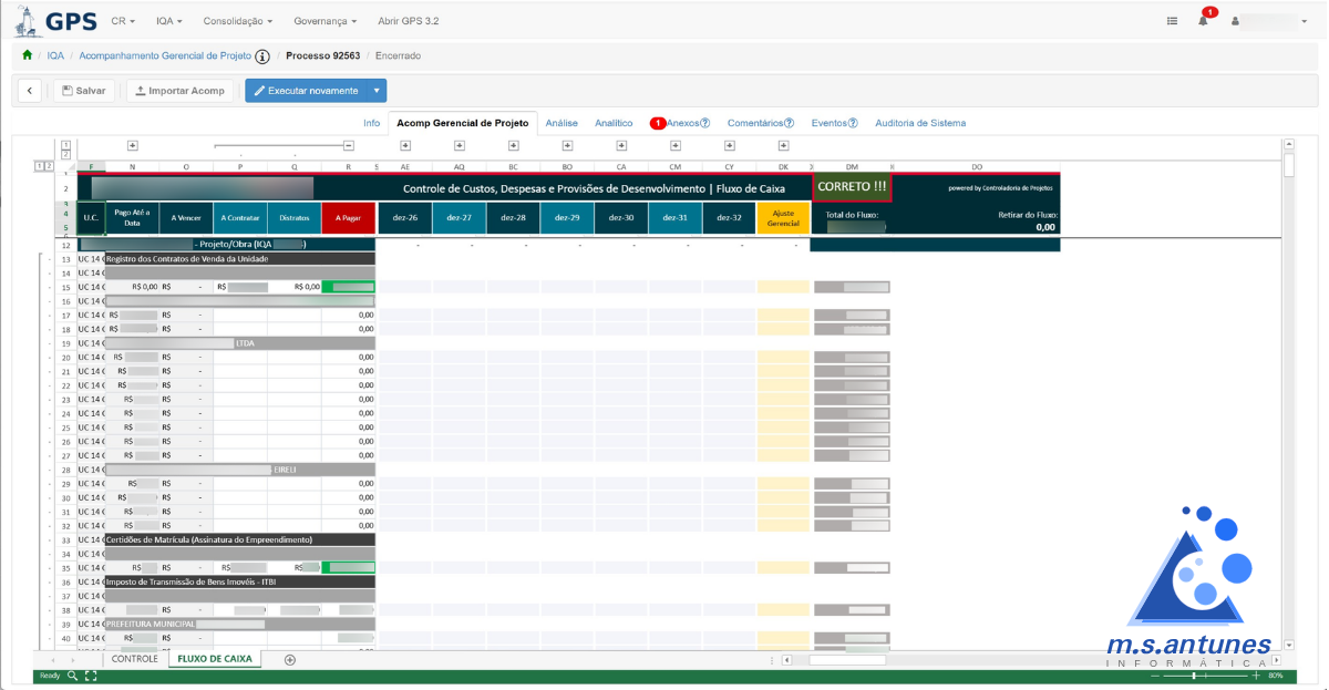 MSAntunes, Brazil-based consulting firm, using SpreadJS in their GPS Software Solution for Real-Estate