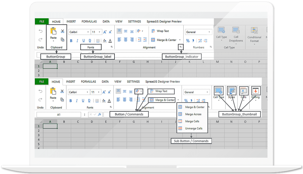 Spreadsheet Designer Component