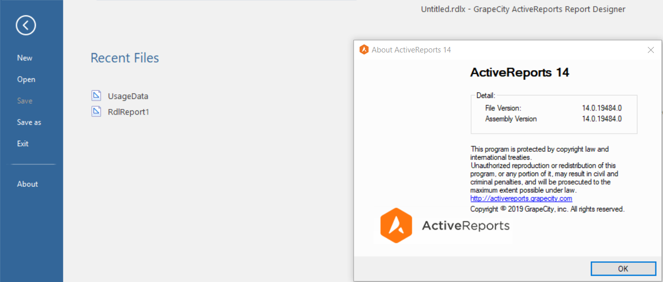 How to find ActiveReports Version Number | ActiveReports