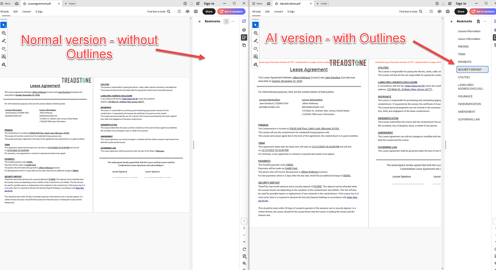 Automatically generate a structured table of contents using AI capabilities included in a .NET PDF API