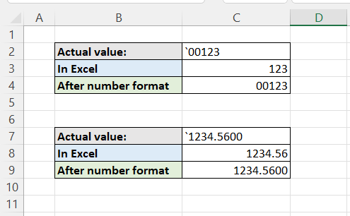 Add leading or trailing zeros to the Decimal number