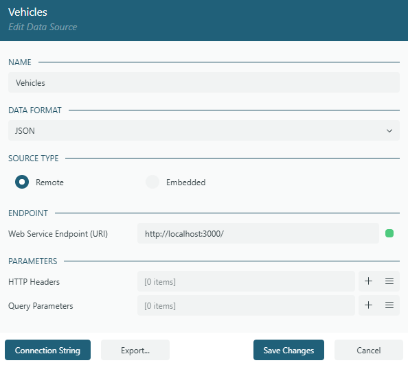 Data Source Connection Wizard