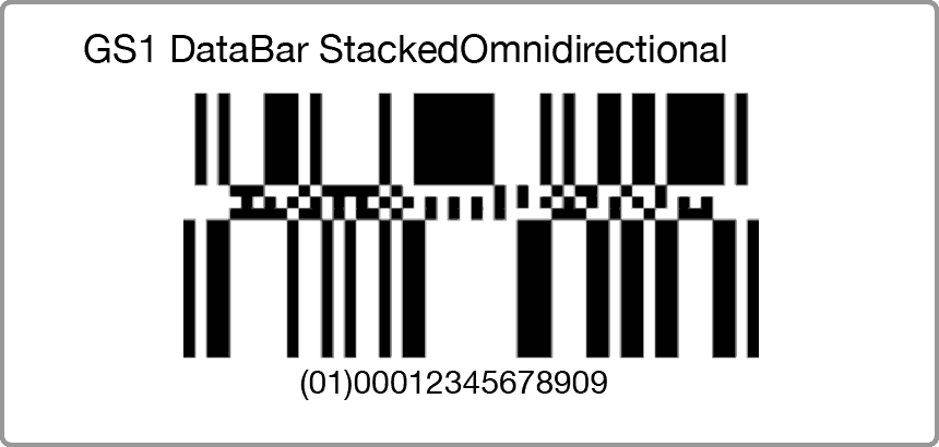  GS1 DataBar StackedOmnidirectional