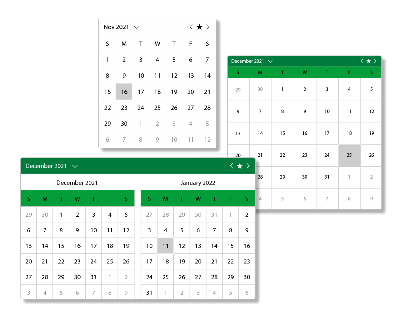 Calendar Component for Blazor