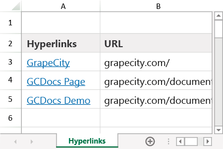 Hyperlinks