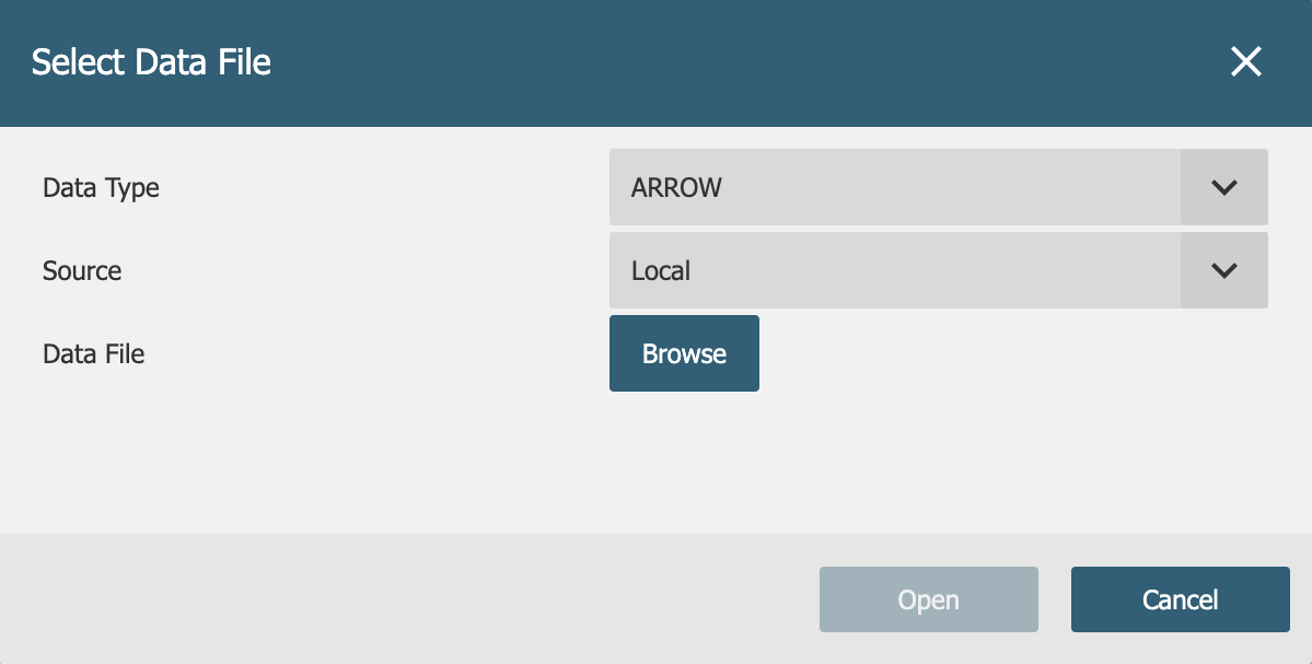 View Apache Arrow files in JS applications