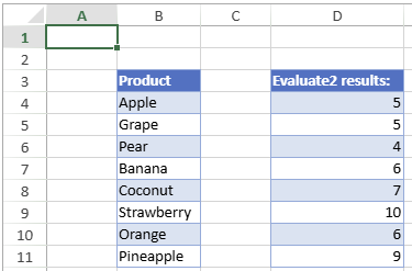 Support for Dynamic Array Formulas with Evaluate2