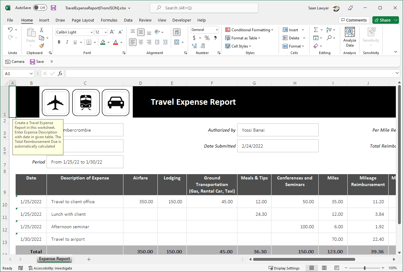 Create professional Excel Reports using Java