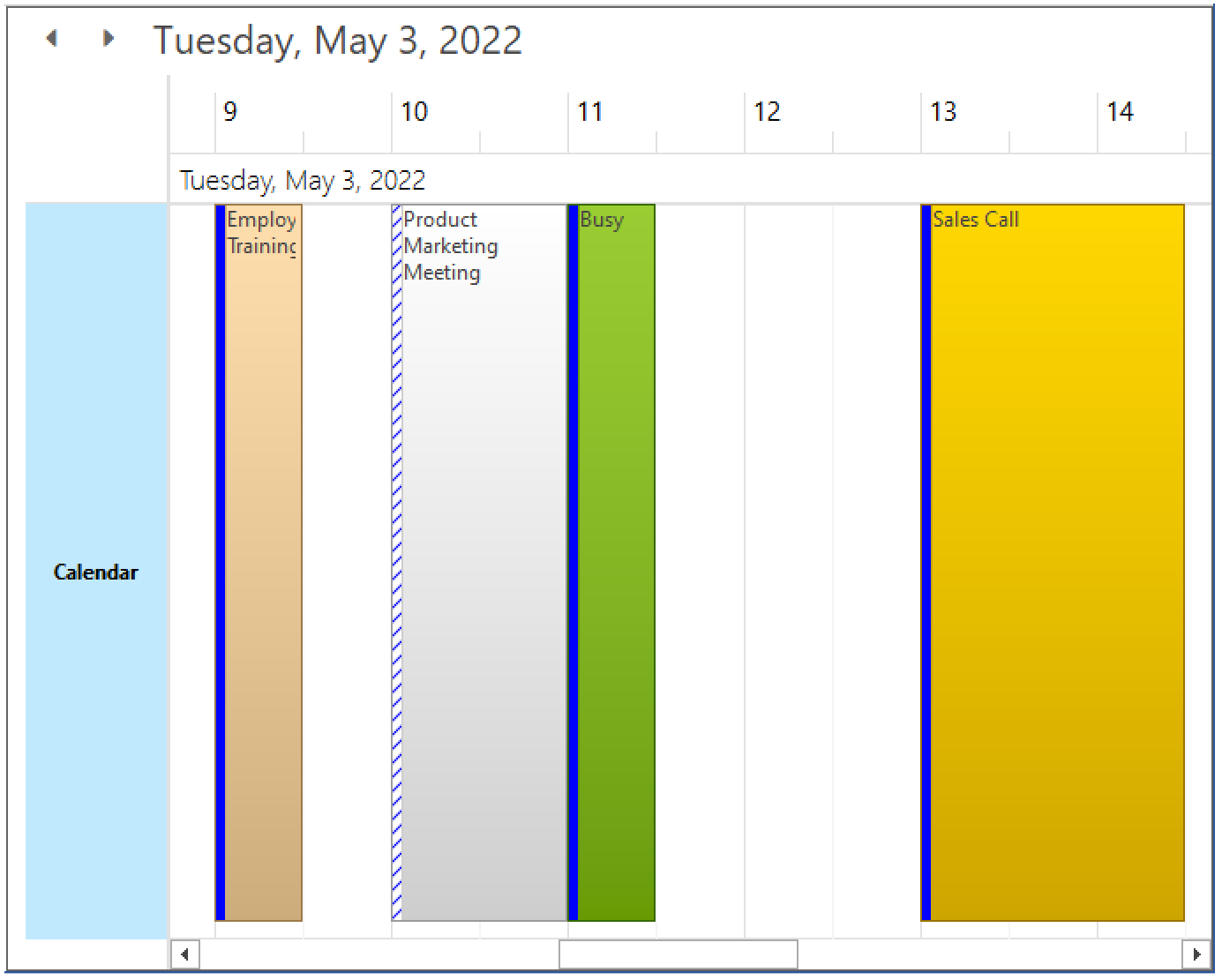 WinForms Scheduler Timeline View