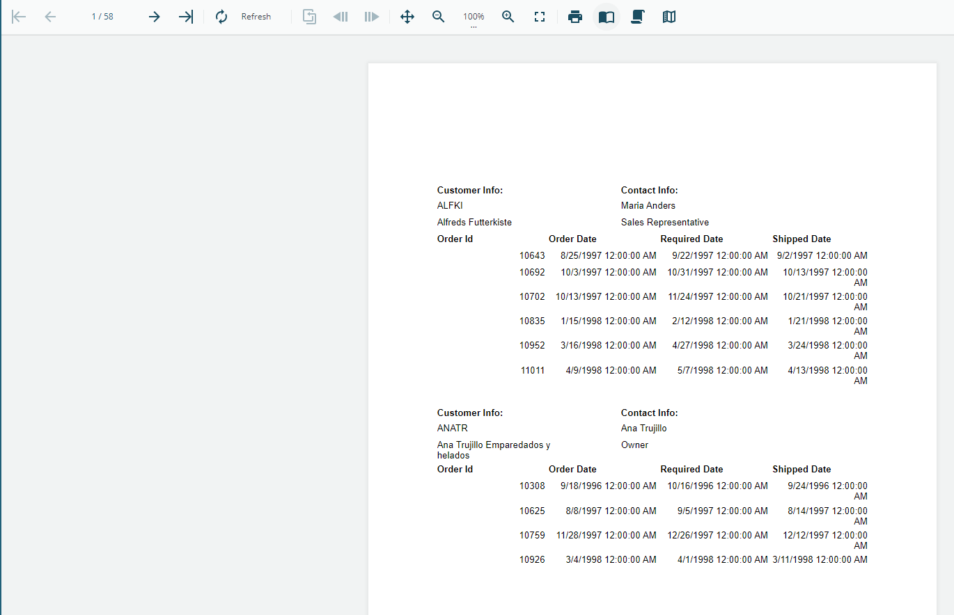 Finished Report with Proper Filtering