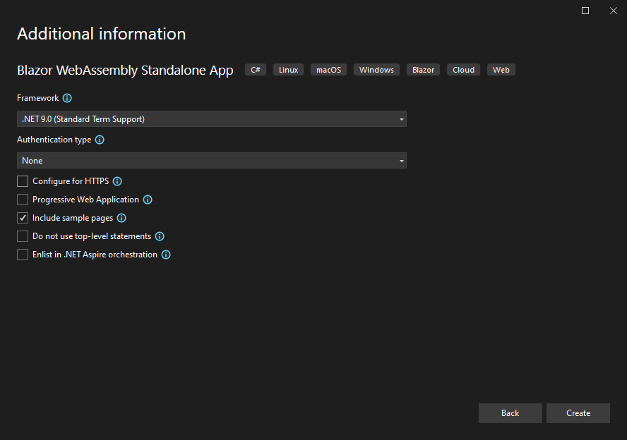 Blazor WebAssembly Standalone App
