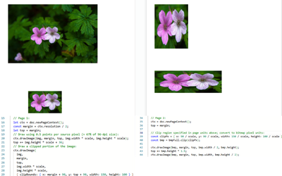 Insert and Adjust PDF Images using JavaScript