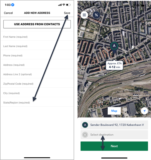 Fitts Law UI Example