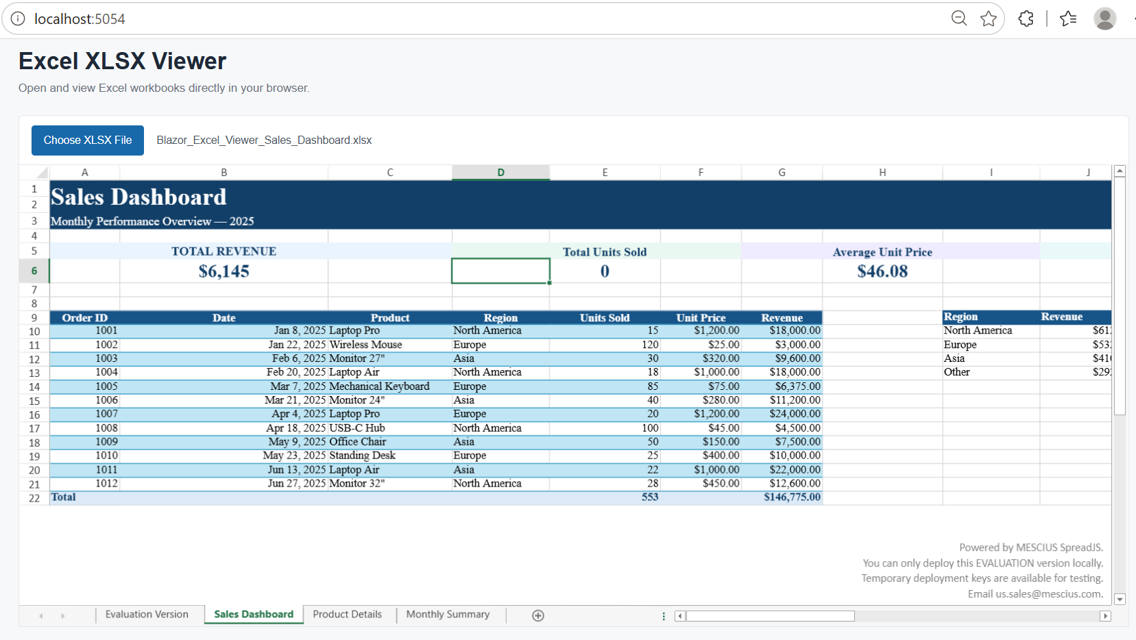 Import an Excel File into a Blazor Spreadsheet Viewer to Your Web Application | Dev Tutorial