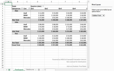 Programmatically change the JS PivotTable layout - Compact, Outline, or Tabular