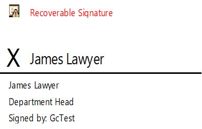 Recoverable Signature