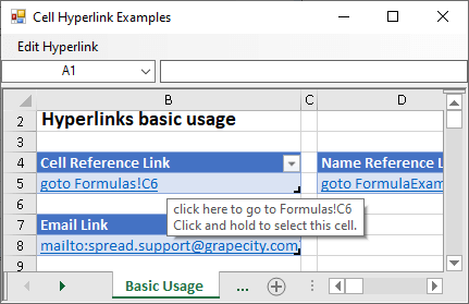 WinForms Spreadsheet Enhanced Hyperlink Support