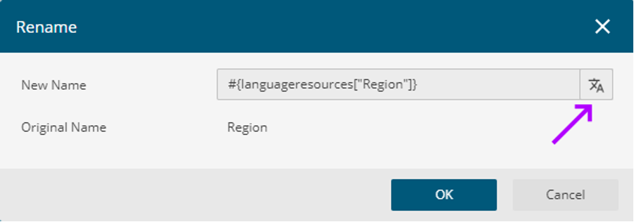 Language Resource button