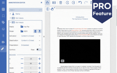 Allow your web app users to add and edit rich media embeds in PDF files from JS PDF Editor Control