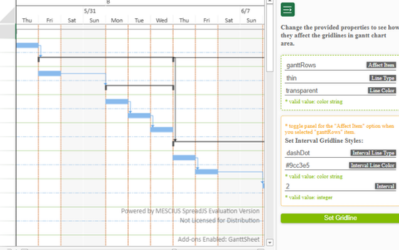 Customize JS Gantt chart gridlines to improve timeline readability