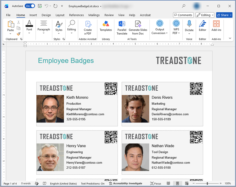 Multi-Column List Layout
