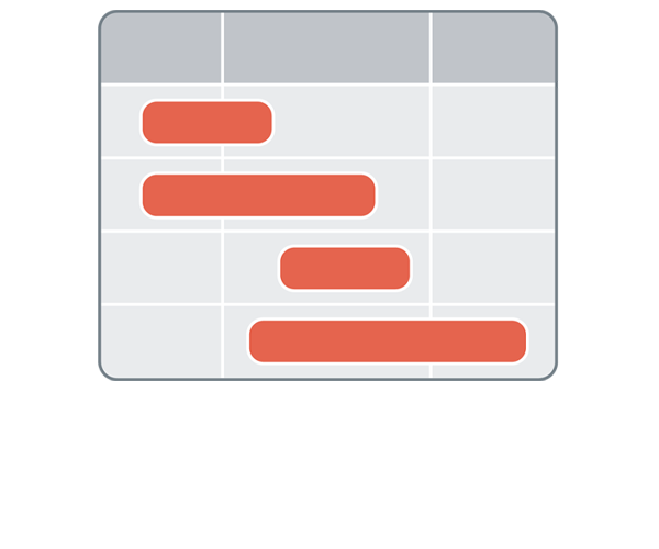 .NET DataGrid Gantt View