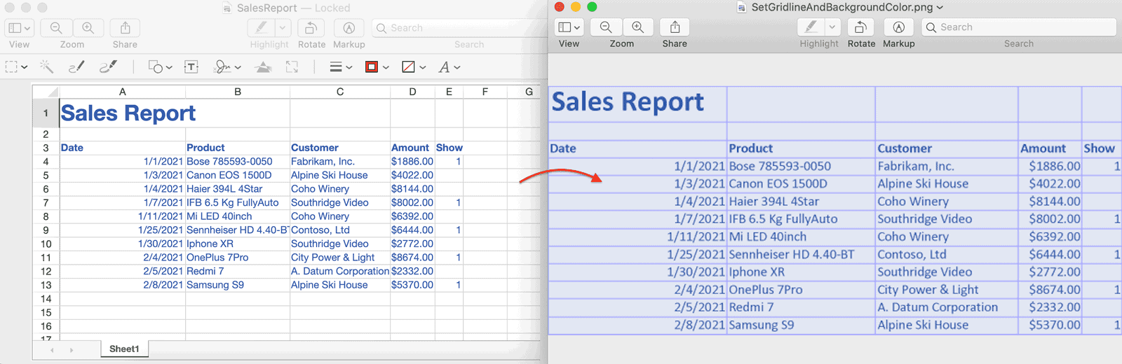 Export options in ToImage() method