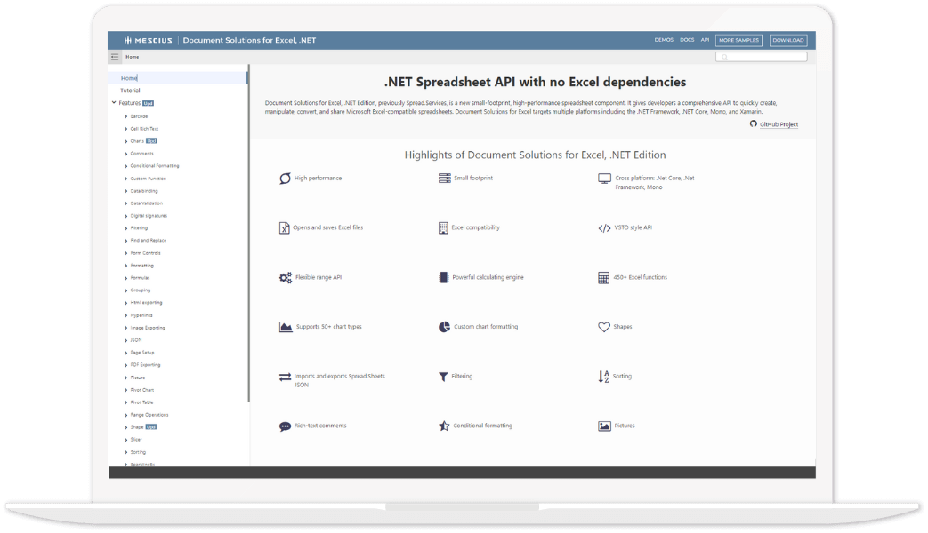 Explore the Advanced Features of a .NET Excel API