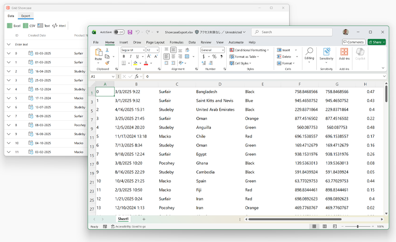 WPF DataGrid Excel Export