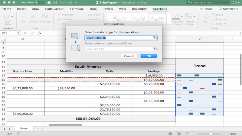 Programmatically Create Excel .xlsx Templates with Sparklines using C#