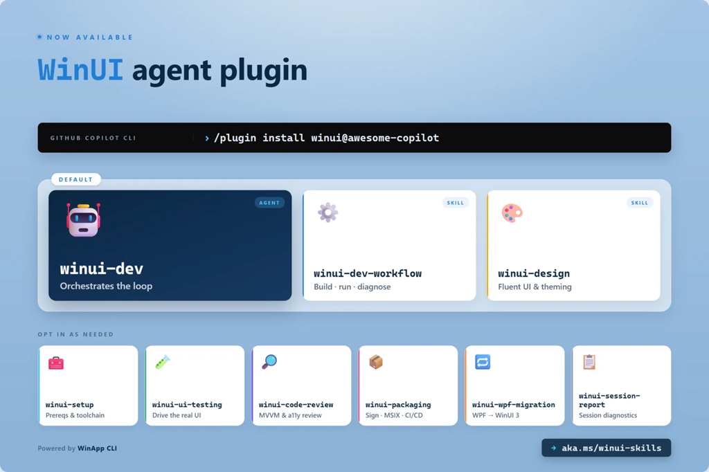 WinUI agent plugin