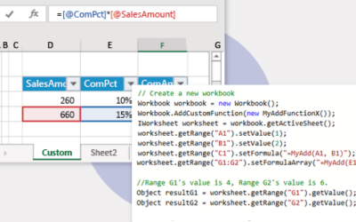 Custom Java Excel Functions