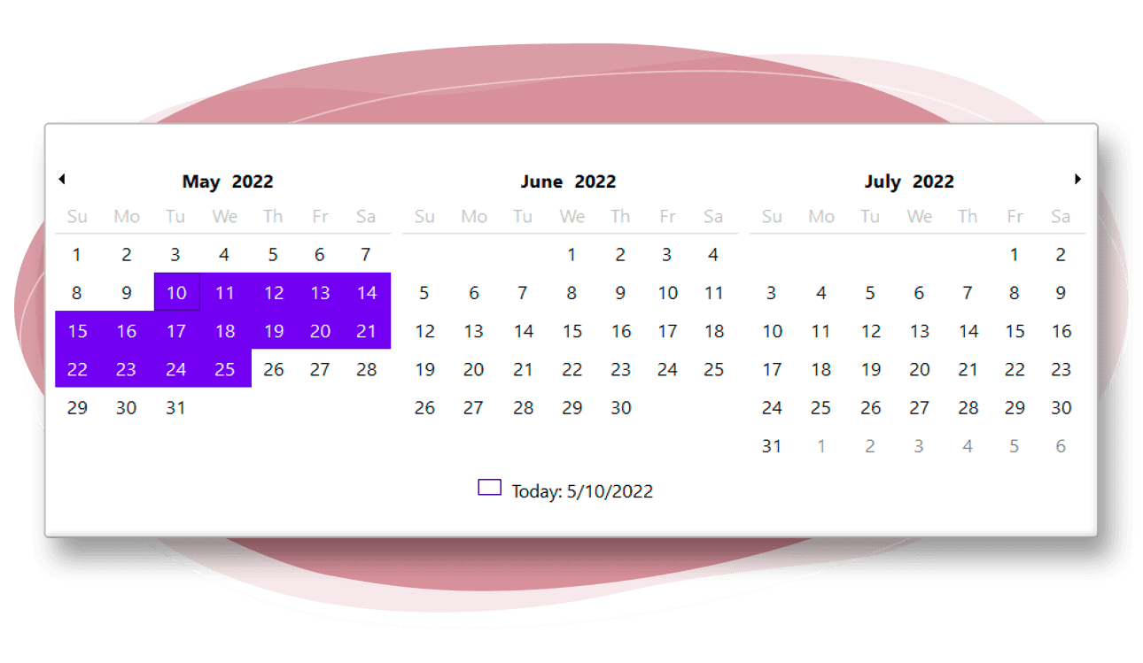 CalendarView for WinForms
