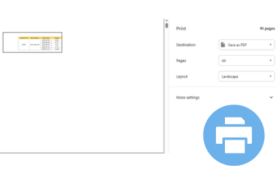 Print Report Spreadsheets from JavaScript Applications | Developer Solutions