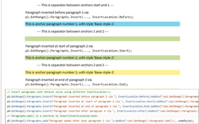 Insert DOCX Paragraphs using a .NET Word API Library